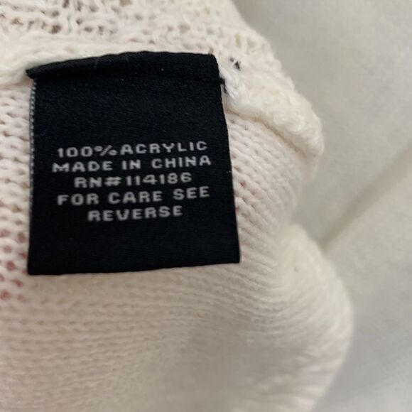 Verve Ami NEW Woman’s Sz 1X Ivory Scoop Neck Long Sleeve Zip Back Light Sweater - Picture 12 of 15